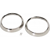 Kentrol Headlight Bezel - Stainless Steel Silver Set Of 2 - 30537