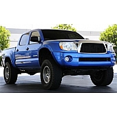 T-Rex Truck Products Grille Insert - Horizontal Bar Trapezoid Black Powder Coated Aluminum - 20936B