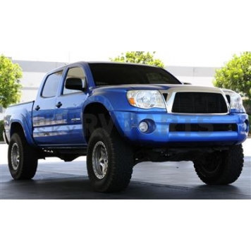 T-Rex Truck Products Grille Insert - Horizontal Bar Trapezoid Black Powder Coated Aluminum - 20936B