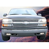 T-Rex Truck Products Grille Insert - Horizontal Bar Rectangular Polished Aluminum - 21075