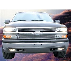 T-Rex Truck Products Grille Insert - Horizontal Bar Rectangular Polished Aluminum - 21075
