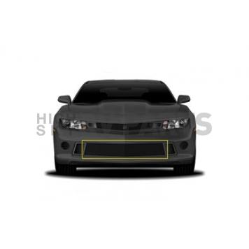 DJ Grilles Bumper Grille Insert Mesh Powder Coated Black Stainless Steel Accent Trim - DJ20341