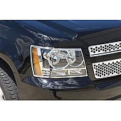 Putco Headlight Trim - ABS Plastic Silver Set Of 2 - 401206
