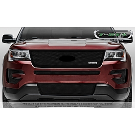 T-Rex Truck Products Grille Insert - Mesh Rectangular Black Powder Coated Stainless Steel - 51664