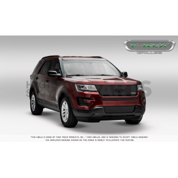 T-Rex Truck Products Grille Insert - Mesh Rectangular Black Powder Coated Stainless Steel - 51664-1