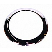 Omix-Ada Headlight Bezel - Steel Silver Single - 1241901