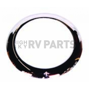 Omix-Ada Headlight Bezel - Steel Silver Single - 1241901