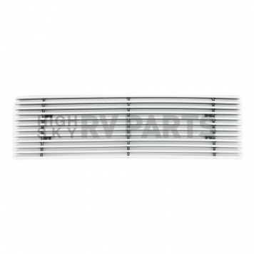 Paramount Automotive Bumper Grille Insert Horizontal Polished Silver Aluminum - 380312