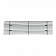 Paramount Automotive Bumper Grille Insert Horizontal Polished Silver Aluminum - 380312