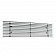 Paramount Automotive Bumper Grille Insert Horizontal Polished Silver Aluminum - 380312