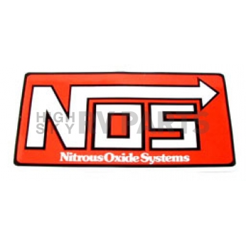 N.O.S. Decal - Red/ White Vinyl - 19210