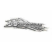 Powerhouse Decal - White Letters With Black Shadow - POW991006
