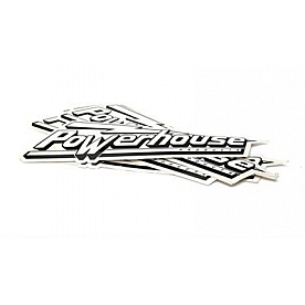 Powerhouse Decal - White Letters With Black Shadow - POW991006
