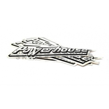 Powerhouse Decal - White Letters With Black Shadow - POW991006