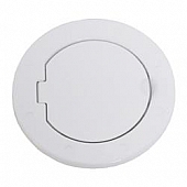 Black Mountain Fuel Door - Round Steel - BM13890W