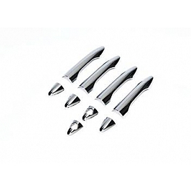 Putco Exterior Door Handle Cover - Silver ABS Plastic Chrome Plated - 401762