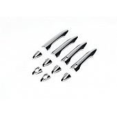 Putco Exterior Door Handle Cover - Silver ABS Plastic Chrome Plated - 401763