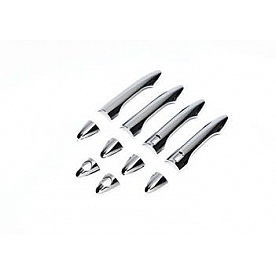 Putco Exterior Door Handle Cover - Silver ABS Plastic Chrome Plated - 401763