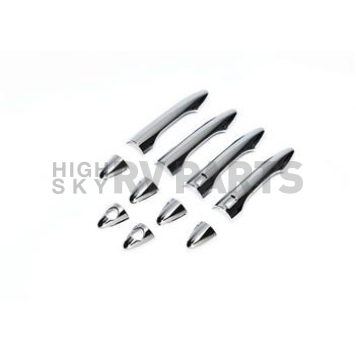Putco Exterior Door Handle Cover - Silver ABS Plastic Chrome Plated - 401763
