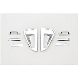 Putco Exterior Door Handle Cover - Silver ABS Plastic Chrome Plated - 401792