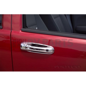 Putco Exterior Door Handle Cover - Silver ABS Plastic Chrome Plated - 402014