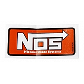 N.O.S. Decal - Red/ White Vinyl - 19208