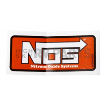 N.O.S. Decal - Red/ White Vinyl - 19208