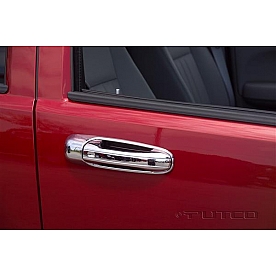 Putco Exterior Door Handle Cover - Silver ABS Plastic Chrome Plated - 402018