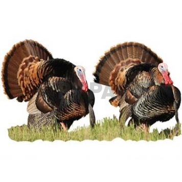 MOSSY OAK Body Graphics - Two Eastern Turkey Strutting Cutout True Color - 24031C