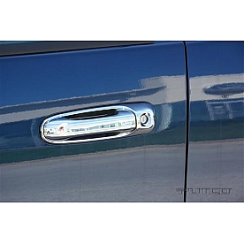 Putco Exterior Door Handle Cover - Silver ABS Plastic Chrome Plated - 402135