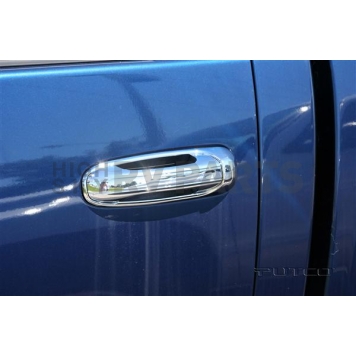 Putco Exterior Door Handle Cover - Silver ABS Plastic Chrome Plated - 402135-1