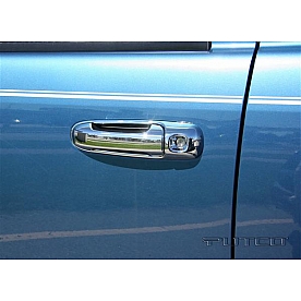 Putco Exterior Door Handle Cover - Silver ABS Plastic Chrome Plated - 402136