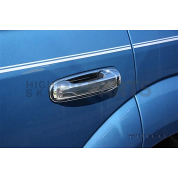 Putco Exterior Door Handle Cover - Silver ABS Plastic Chrome Plated - 402136-1