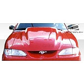 Extreme Dimensions Hood - Primered Fiberglass Black - 102255
