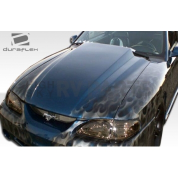 Extreme Dimensions Hood - Primered Fiberglass Black - 102255-5