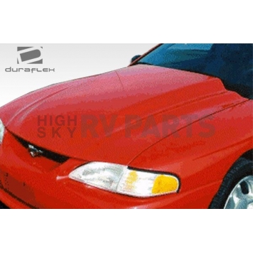Extreme Dimensions Hood - Primered Fiberglass Black - 102255-6
