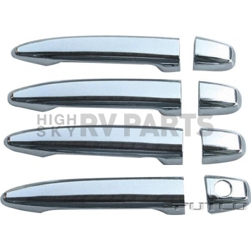 Putco Exterior Door Handle Cover - Silver ABS Plastic Chrome Plated - 403007-1