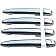 Putco Exterior Door Handle Cover - Silver ABS Plastic Chrome Plated - 403007