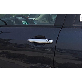 Putco Exterior Door Handle Cover - Silver ABS Plastic Chrome Plated - 403009