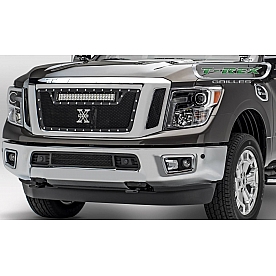 T-Rex Truck Products Grille Insert - Mesh Rectangular Black Powder Coated Steel - 6317851