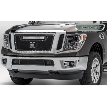 T-Rex Truck Products Grille Insert - Mesh Rectangular Black Powder Coated Steel - 6317851
