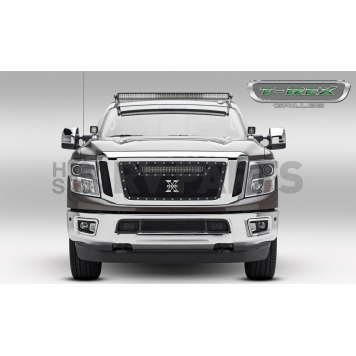 T-Rex Truck Products Grille Insert - Mesh Rectangular Black Powder Coated Steel - 6317851-1