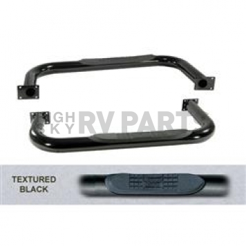 Rugged Ridge Nerf Bar 3 Inch Black Textured Powder Coated Steel - 1159102