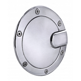 All Sales Fuel Door - Round Aluminum - 6052P