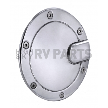 All Sales Fuel Door - Round Aluminum - 6052P