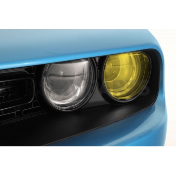 GT Styling Headlight Cover - Plastic Transparent Yellow And Clear Full Cover Set Of 2 - GT0265Y