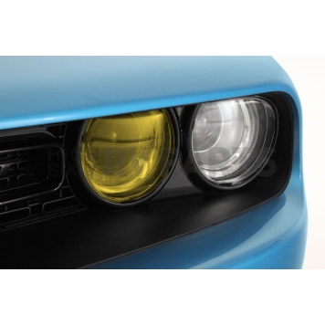 GT Styling Headlight Cover - Plastic Transparent Yellow And Clear Full Cover Set Of 2 - GT0365Y