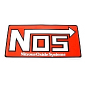 N.O.S. Decal - Red/ White Vinyl - 19204