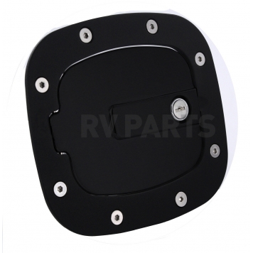 All Sales Fuel Door - Square Aluminum - 6071KL