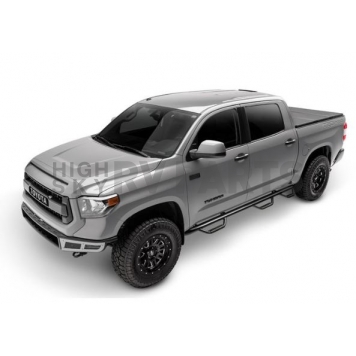 N-Fab Nerf Bar - Truck Wheel to Wheel Black Matte Textured Powder Coated Steel Round - F1797QC6TX-2